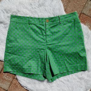 Ralph Lauren Green Chino Drop Print Shorts Size 10